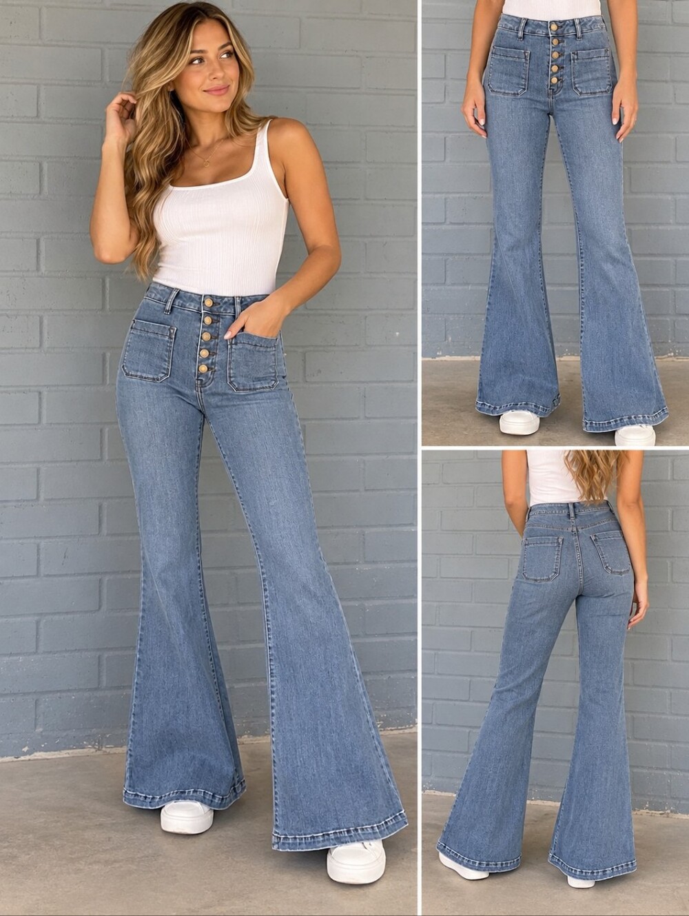 Cello Hi Rise Bellbottoms Jeans Size 3